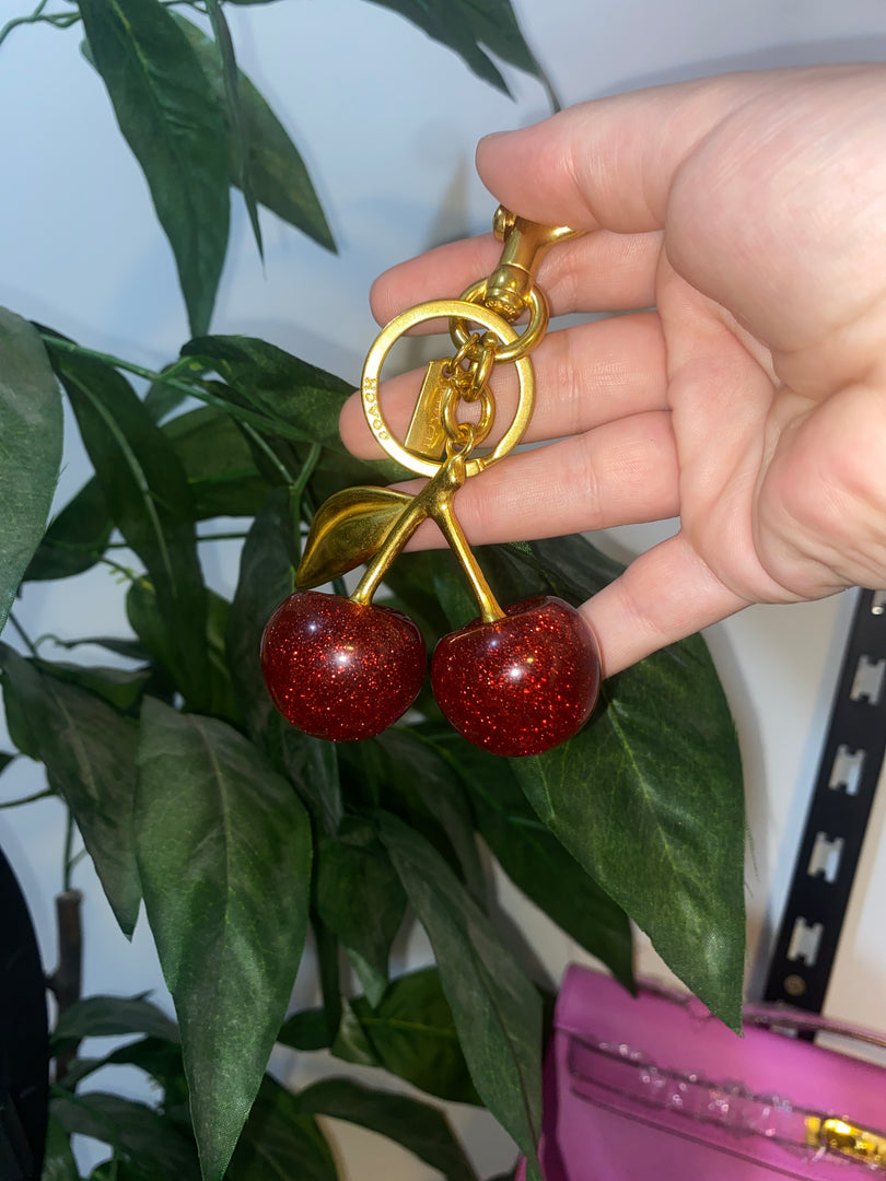 COACH Cherry Bag Charm