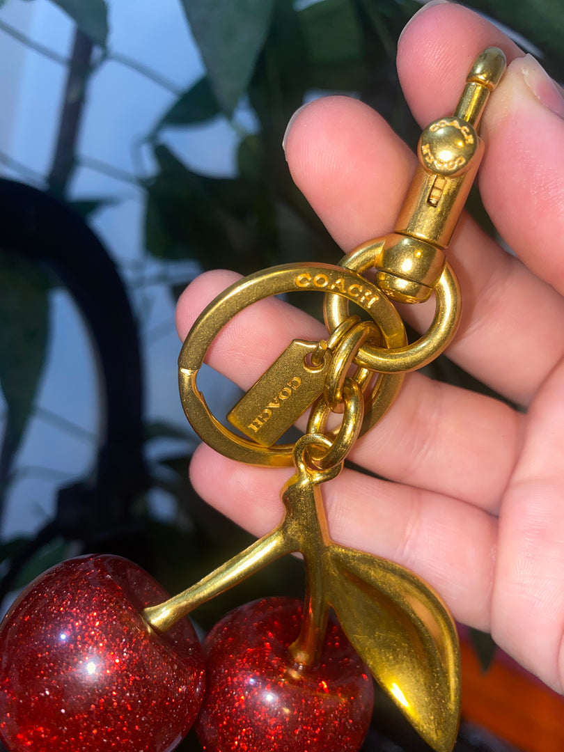 COACH Cherry Bag Charm