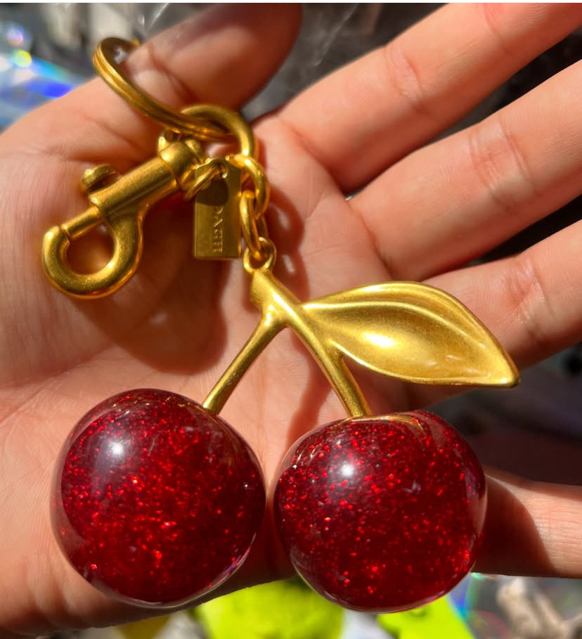 COACH Cherry Bag Charm