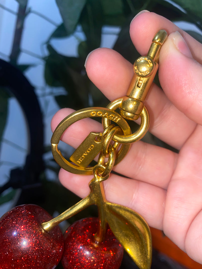 COACH Cherry Bag Charm