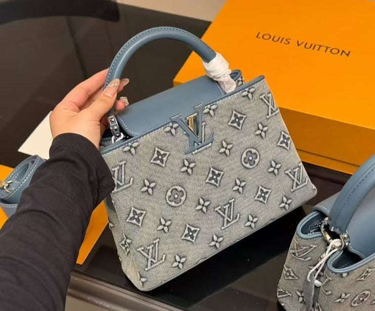 Louis Vuitton Capucines BB Denim Bag