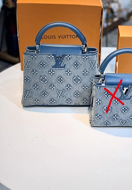 Louis Vuitton Capucines BB Denim Bag