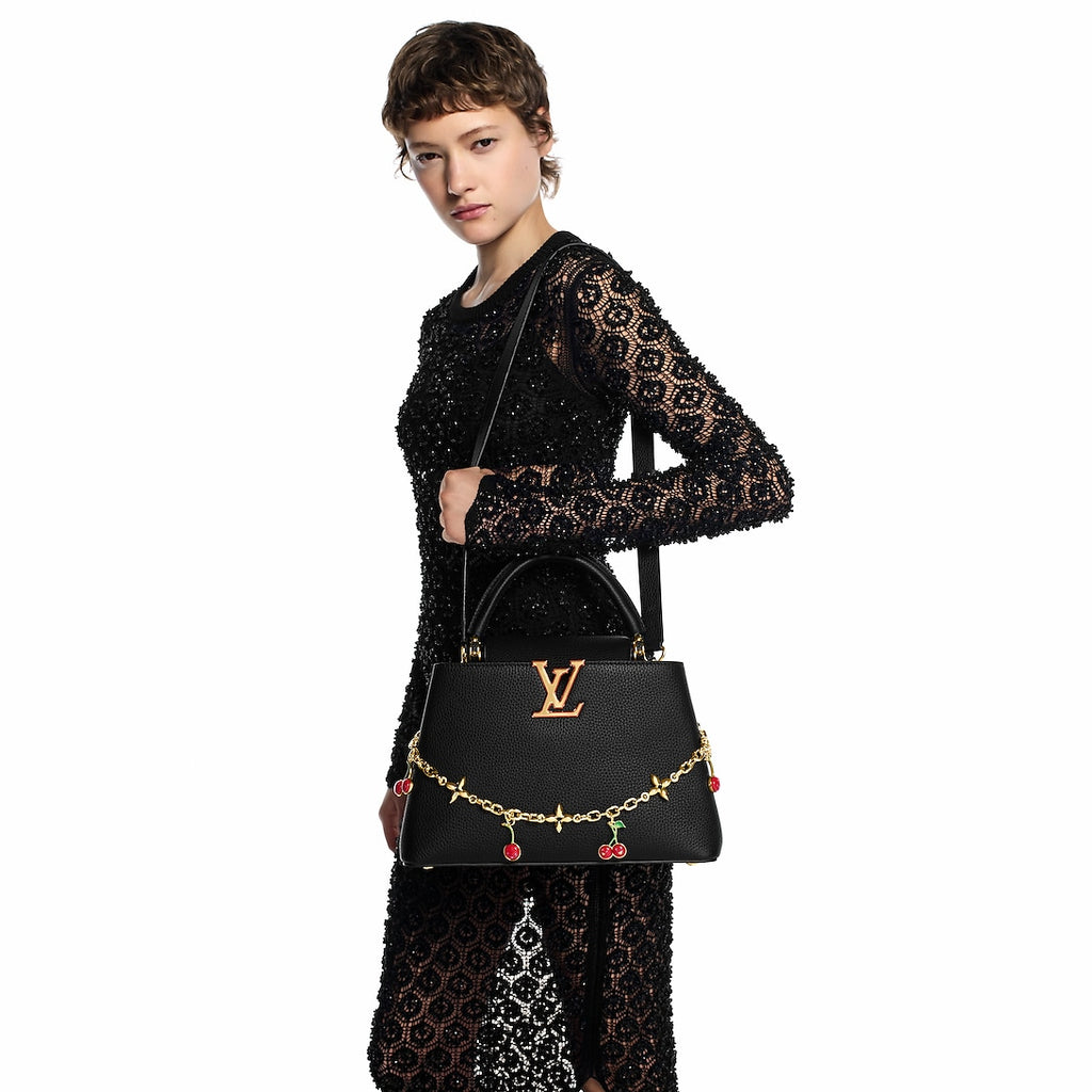 Louis Vuitton Capucines Cherry Charm Bag