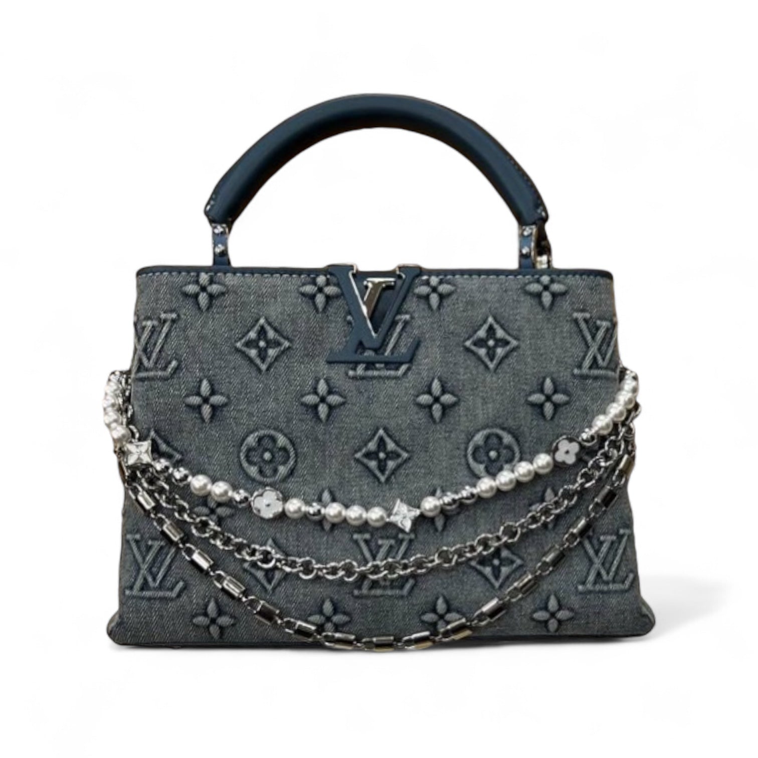 Louis Vuitton Capucines BB Denim Bag