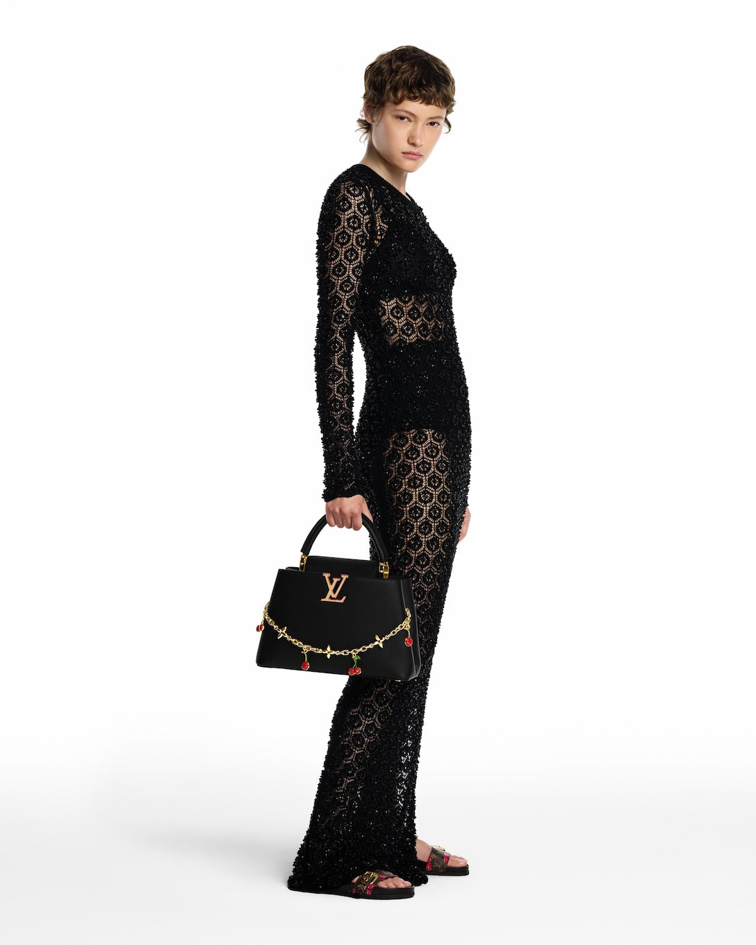 Louis Vuitton Capucines Cherry Charm Bag