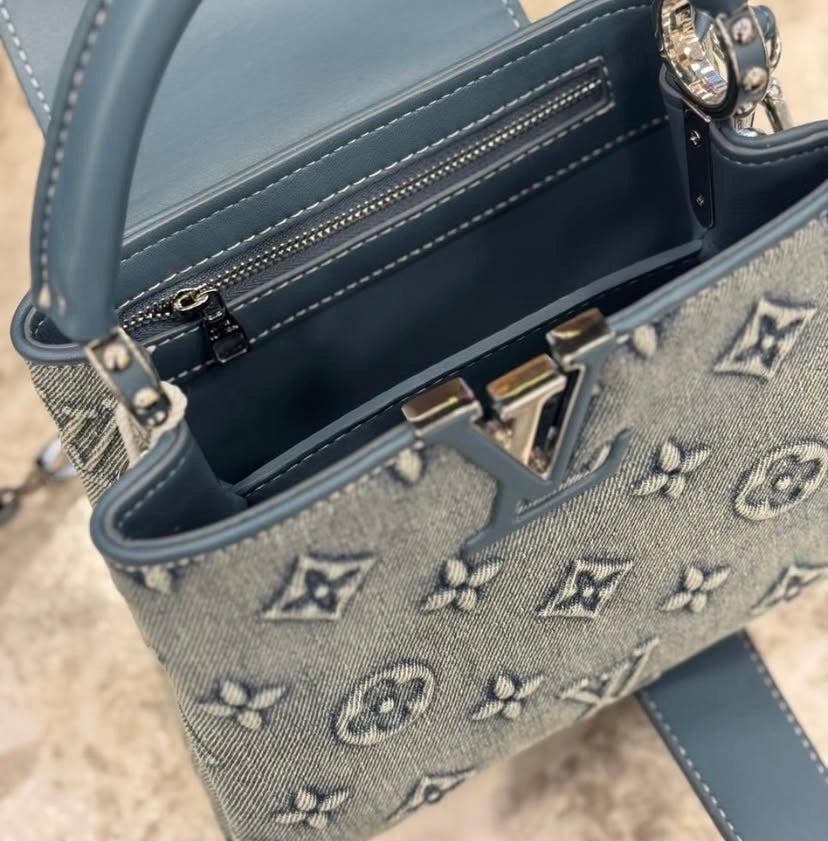 Louis Vuitton Capucines BB Denim Bag