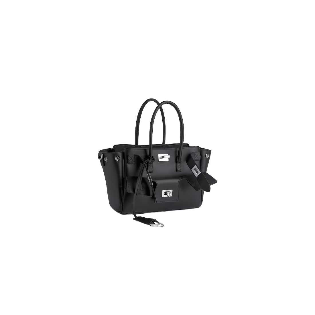 BALENCIAGA Bel Air Small Smooth Leather Carry All Top Handle Bag New