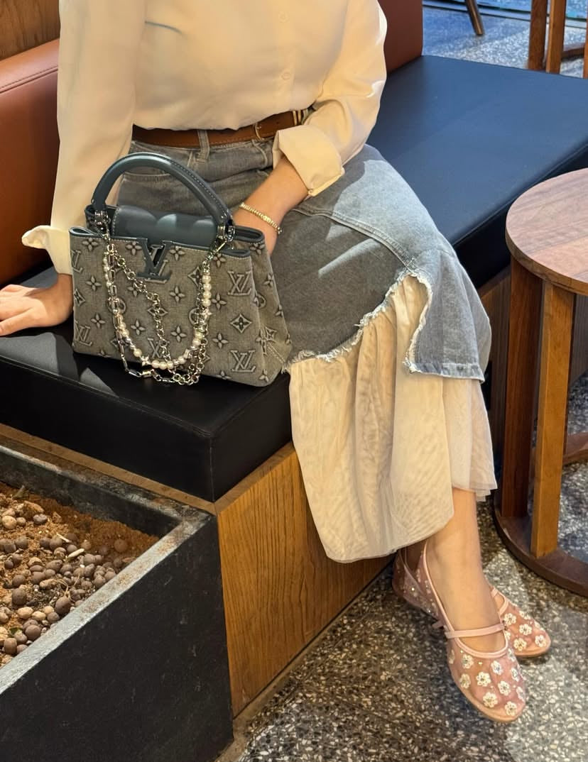 Louis Vuitton Capucines BB Denim Bag