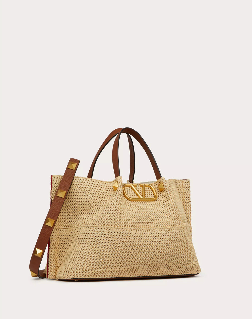 Medium Straw Summer Tote Valentino Bag
