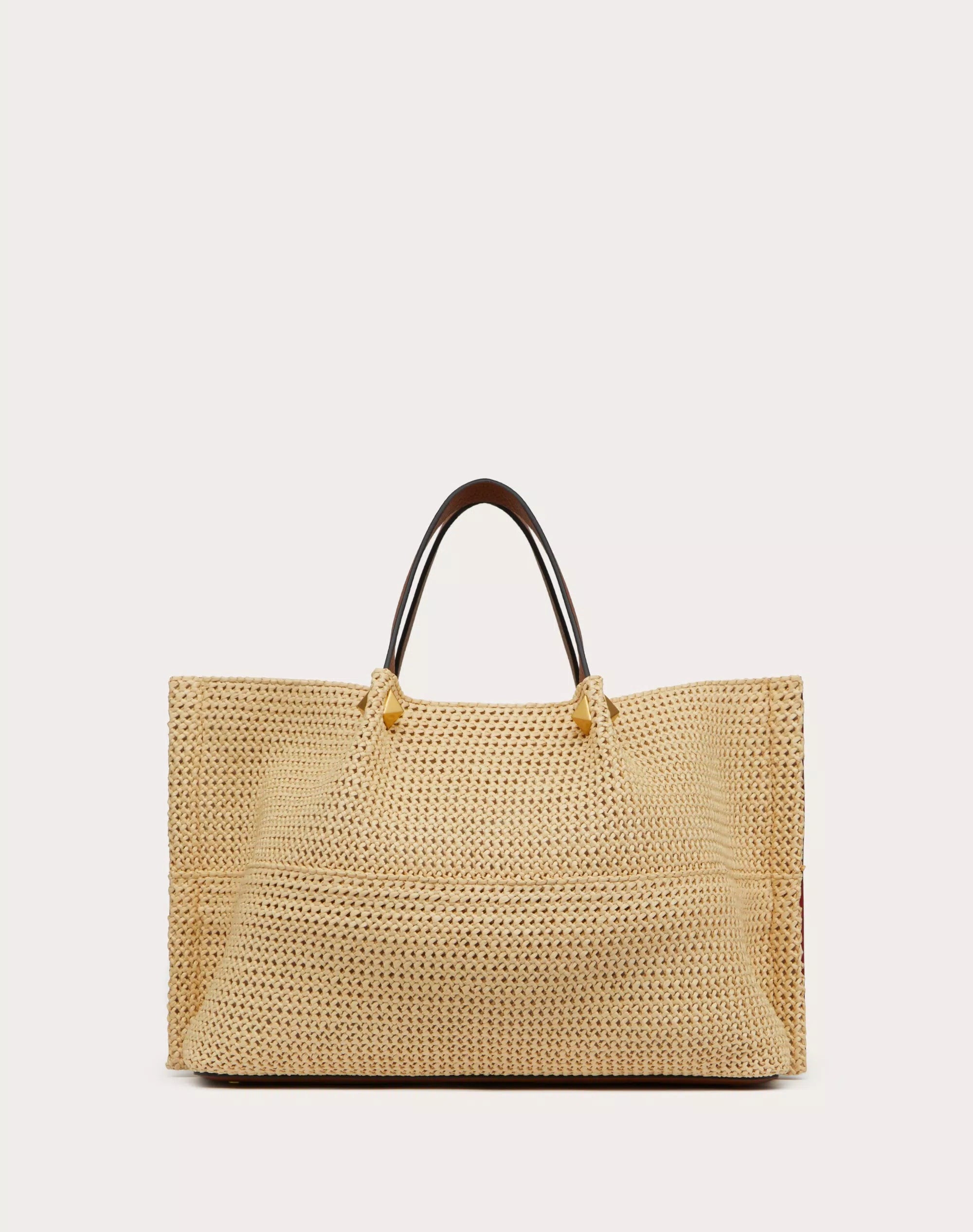 Medium Straw Summer Tote Valentino Bag